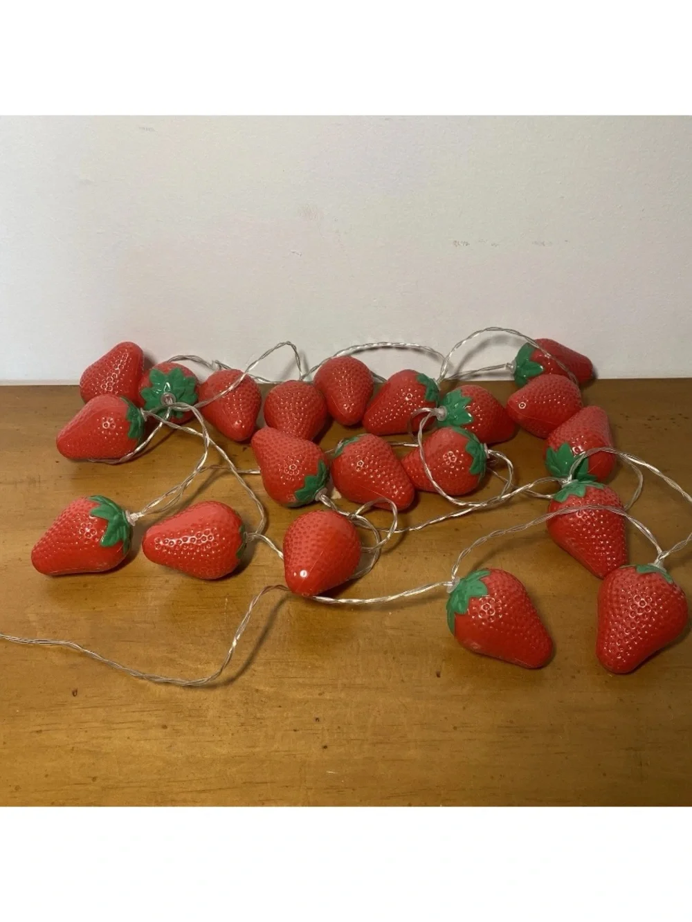 Unique Strawberry Shaped Bulb Party Fairy Patio String Lights Battery Operated
